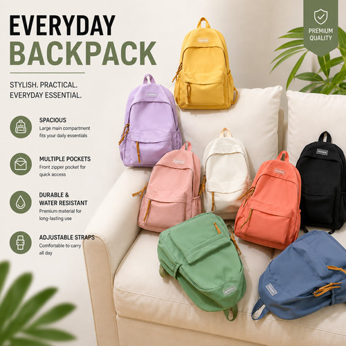 Schlichter retro rucksack - retro,